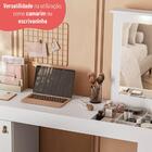 Penteadeira Camarim Com Led Espelho 1 Porta 135,5cm Multimóve