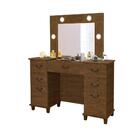 Penteadeira Camarim Com Led Espelho E Porta Joias 100% Mdf Se