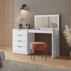 Penteadeira Camarim Com Porta Joias E Tampo Reclinável 4 Gave