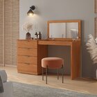 Penteadeira Camarim Com Porta Joias E Tampo Reclinável 4 Gave