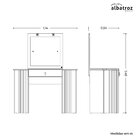 Penteadeira Camarim De Canto Glitter Branco