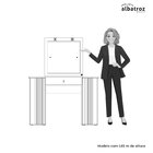 Penteadeira Camarim De Canto Glitter Branco