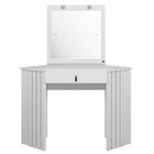 Penteadeira Camarim De Canto Glitter Branco