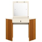 Penteadeira Camarim De Canto Glitter Cinamomo/off White