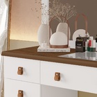 Penteadeira Camarim Eloa 9 Gavetas Com Espelho E Banqueta