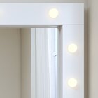 Penteadeira Camarim Em Mdf 184x136cm Anne Branco Acetinado