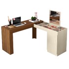 Penteadeira Camarim Escrivaninha De Canto Estrela M20 Freijó