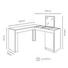 Penteadeira Camarim Escrivaninha De Canto Star Freijó/off Whi