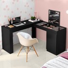 Penteadeira Camarim Escrivaninha De Canto Star Preto - Ssx Mu