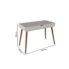 Penteadeira/camarim/escrivaninha Lari Com Espelho - Off Whit