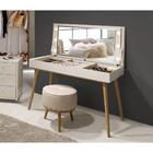 Penteadeira/camarim/escrivaninha Lari Com Espelho - Off Whit