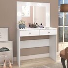 Penteadeira Camarim Espelho Led 2 Gavetas 90cm Maia Fellicci