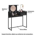 Penteadeira Camarim Fashion Com Luminária - Preto