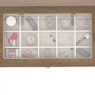 Penteadeira Camarim França 7 Gavetas Com Vidro Off White/frei