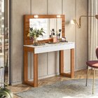 Penteadeira Camarim Gala Cinamomo Mel/branco