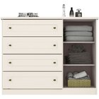 Penteadeira Camarim Glamour 7 Gavetas Com Espelho Branco - He