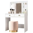 Penteadeira Camarim Ideal Com Espelho E Led Branco Moval