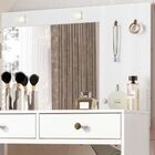 Penteadeira Camarim Ideal Com Espelho E Led Branco Moval