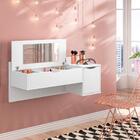 Penteadeira Camarim Isis Branco Com Espelho