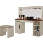 Penteadeira Camarim Jade Cor:off White Canela Mizza Decor