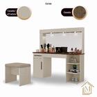 Penteadeira Camarim Jade Cor:off White Canela Mizza Decor