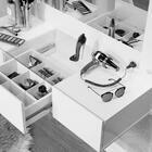 Penteadeira Camarim Lux Lux Suspensa Sofia 3 Gavetas C/ Led B