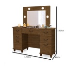 Penteadeira Camarim Malbec 7 Gavetas Corrediças Telescópica L