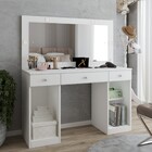 Penteadeira Camarim Margot 2 Portas 3 Gavetas Porta Jóias Bra