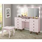 Penteadeira Camarim Mila Com Banqueta - Móveis Luapa