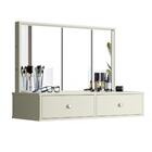 Penteadeira Camarim Onix Com Espelho E Led Tigus Baby - Off W