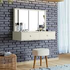 Penteadeira Camarim Onix Com Espelho E Led Tigus Baby - Off W