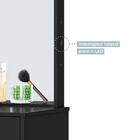 Penteadeira Camarim Onix Com Espelho E Led Tigus Baby - Preto