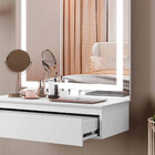 Penteadeira Camarim Paris Com Espelho Led Mavaular Off White