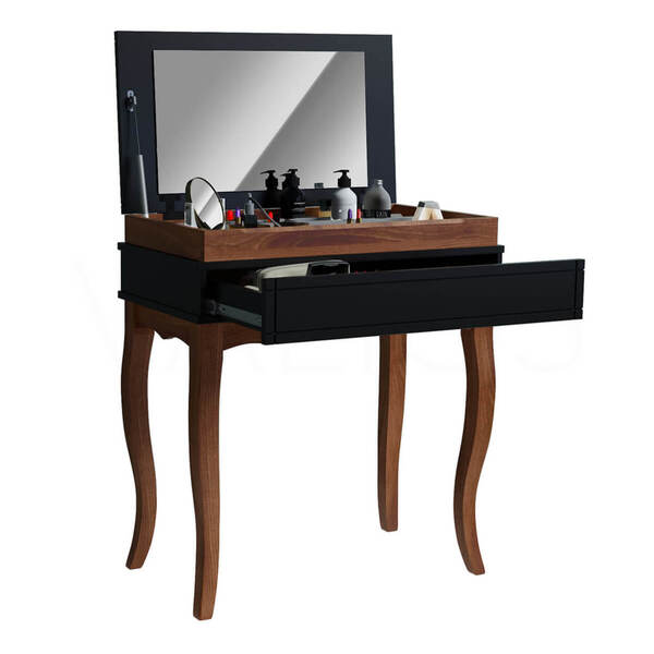 Penteadeira Camarim Pequena Quarto Antiga Luxo Espelho Maquia