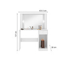 Penteadeira Camarim Pérola Branco Casa Chick