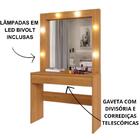 Penteadeira Camarim Requinte 1 Gaveta  Mavaular Naturale