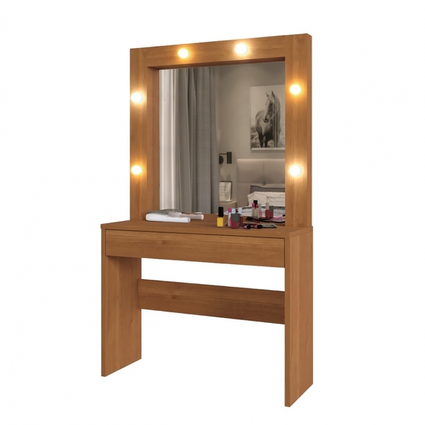 Penteadeira Camarim Requinte 1 Gaveta  Mavaular Naturale