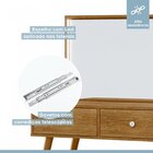 Penteadeira Camarim Retrô 100% Mdf Com Espelho E Led Prisma Y