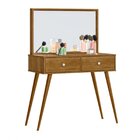 Penteadeira Camarim Retrô Com Espelho Prisma Tigus Ypê