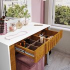 Penteadeira Camarim Rouge 90x156x43,5 Cm Branco/naturalle