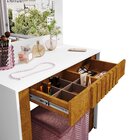 Penteadeira Camarim Rouge 90x156x43,5 Cm Branco/naturalle