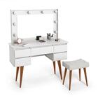 Penteadeira Camarim Strass Branco - Patrimar Móveis