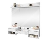 Penteadeira Camarim Suspensa Com Espelho E Led 2 Gavetas E 1