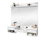 Penteadeira Camarim Suspensa Com Espelho Florence - Branco