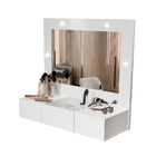 Penteadeira Camarim Suspensa Com Led Leeds Branco