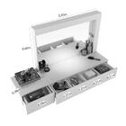 Penteadeira Camarim Suspensa Inspiração Com 2 Gavetas - Pr Mó