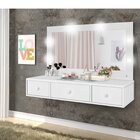 Penteadeira Camarim Suspensa Thais Potente Móveis Branco