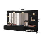 Penteadeira Camarim Suspenso Arlete Com Espelho 01 Gaveta 135