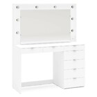 Penteadeira Camarim Top Model Para 8 Lâmpadas 7 Gavetas Branc