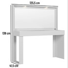 Penteadeira Camarim Versa Home Com Luz E Espelho Branco - Tel